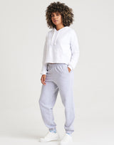 Sweat à capuche court pour femme