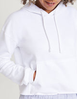 Sweat à capuche court pour femme