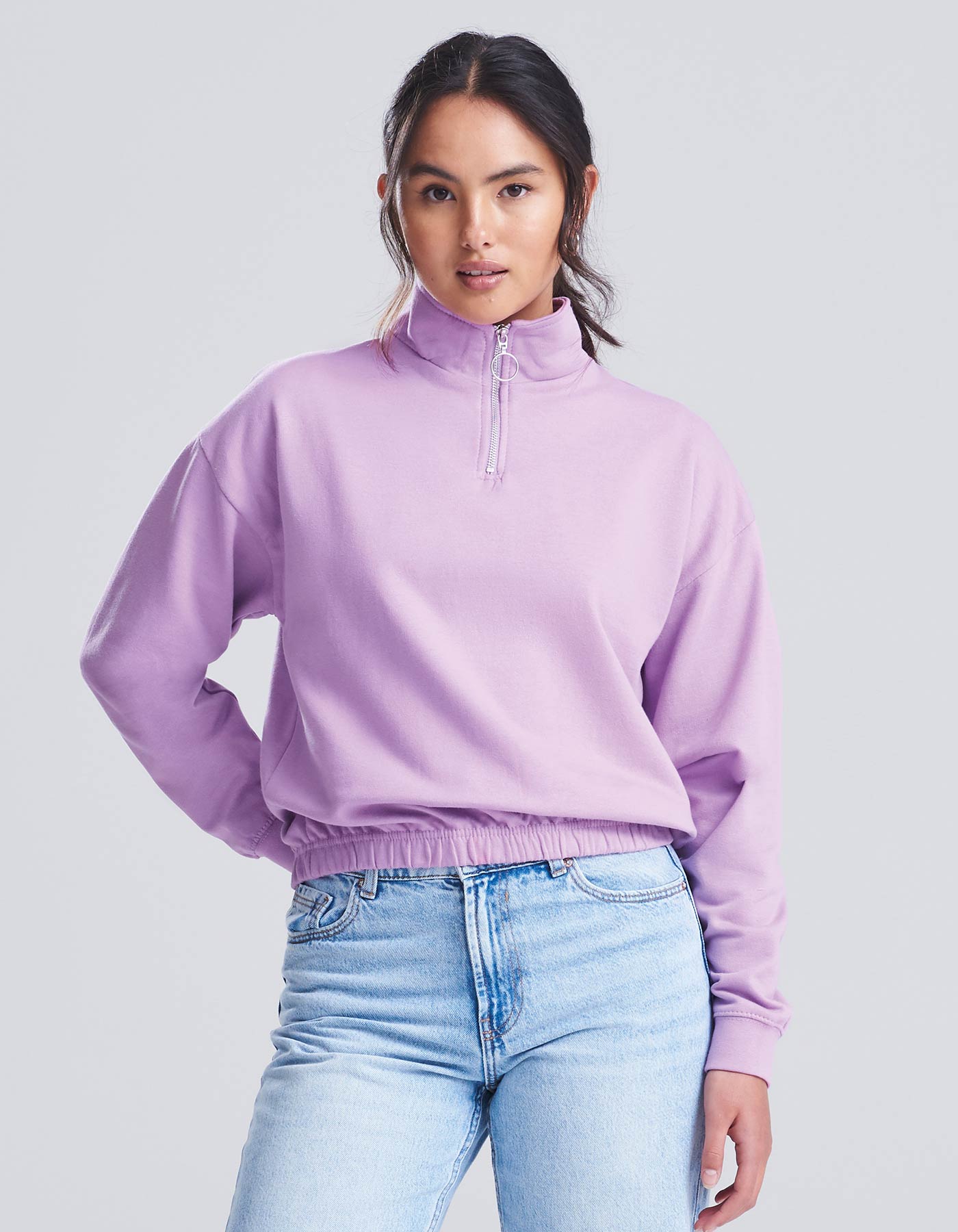 Women´s Cropped 1/4 Zip Sweat