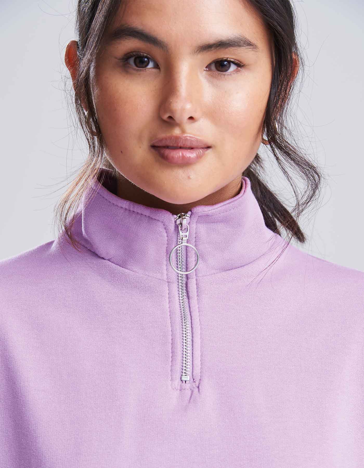 Women´s Cropped 1/4 Zip Sweat