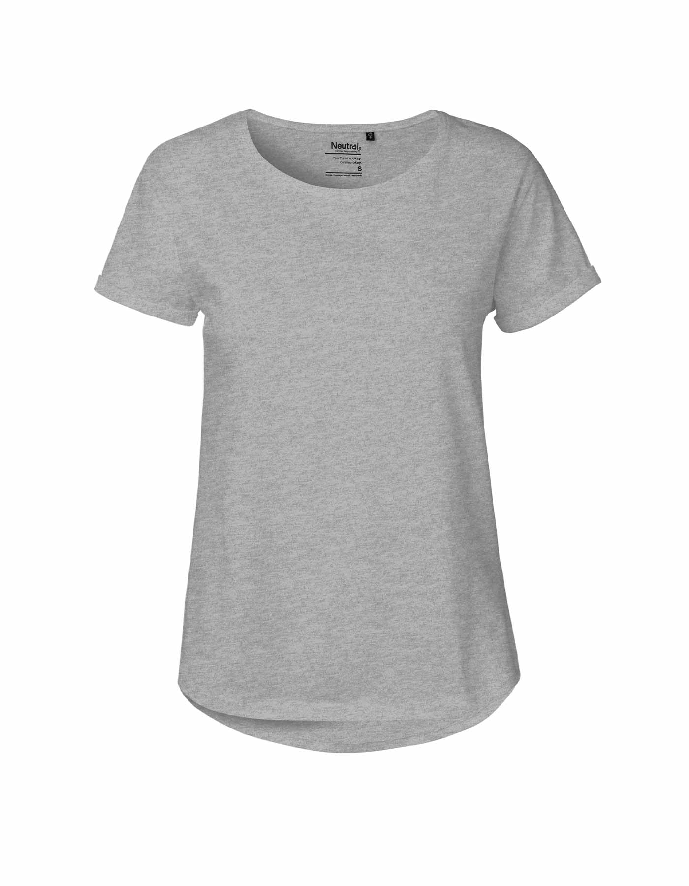 Ladies Roll Up Sleeve T-Shirt