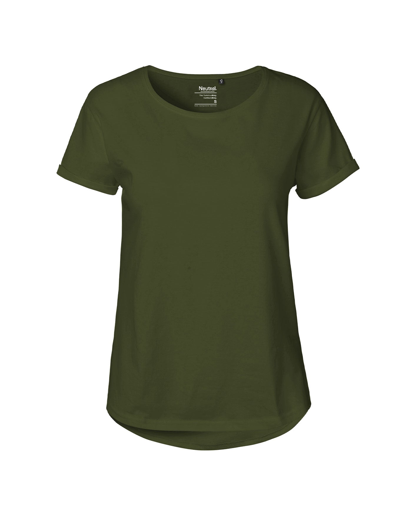 Ladies Roll Up Sleeve T-Shirt