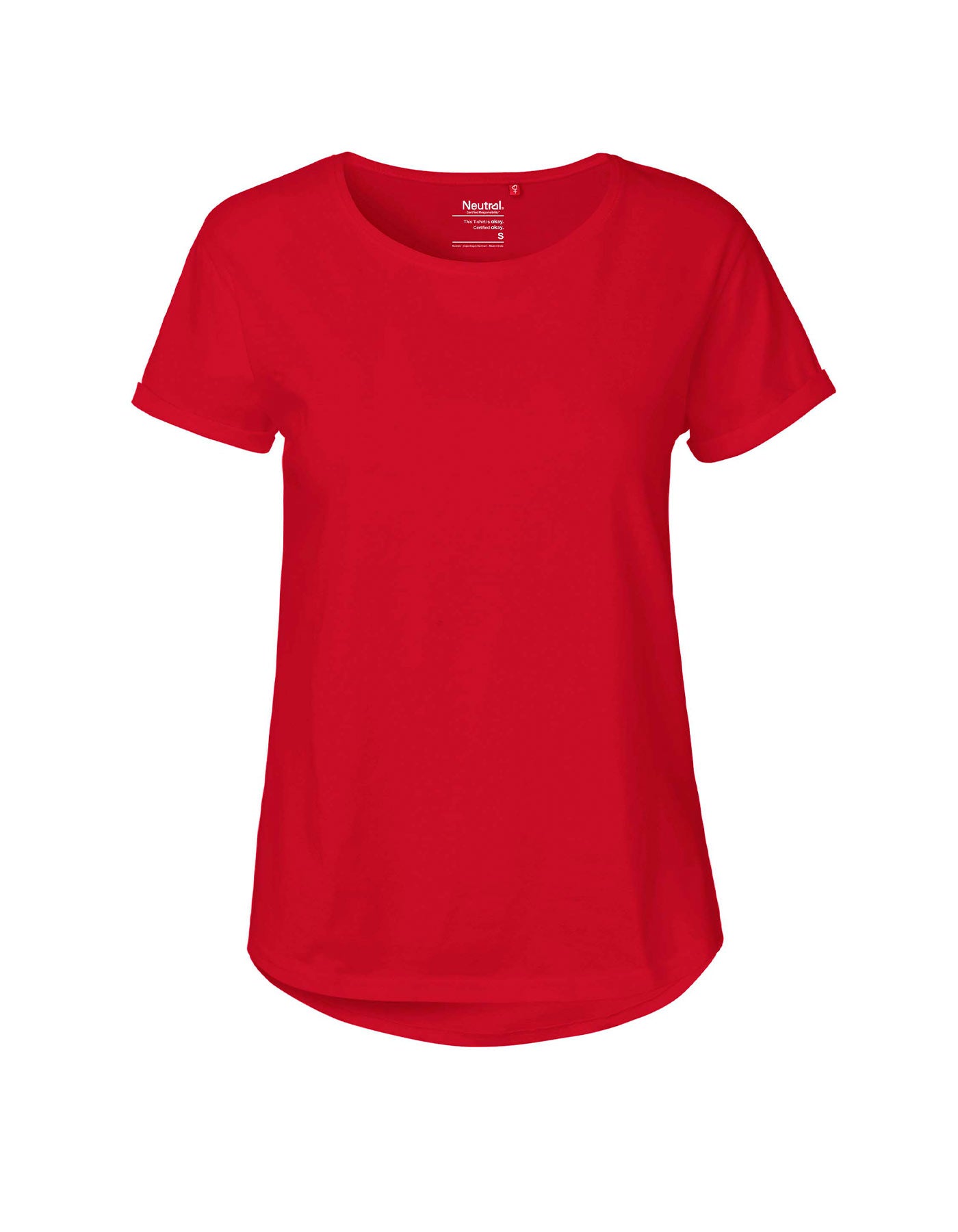 Ladies Roll Up Sleeve T-Shirt