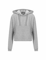 Sweat à capuche court pour femme